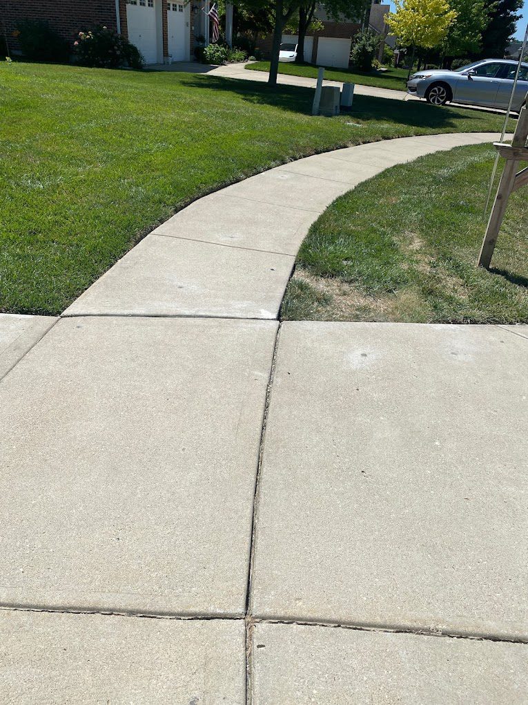 curved walk and adjoining panel