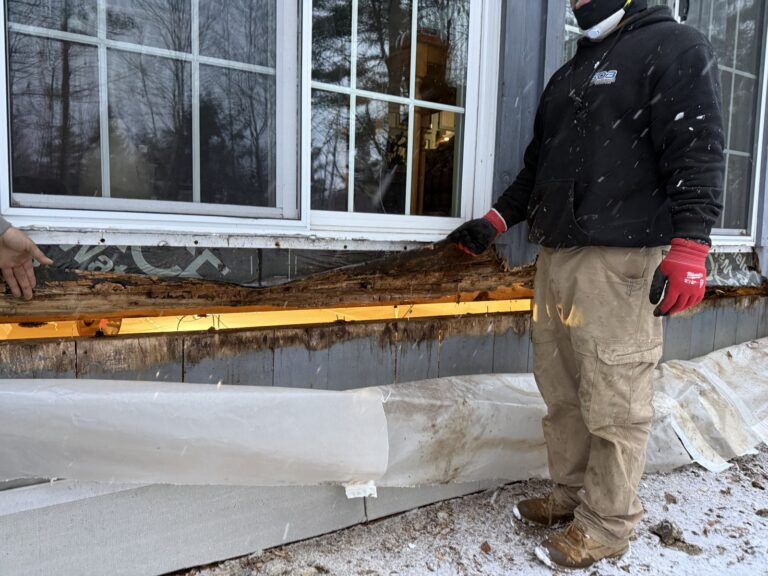 A 603 crew member fitting replacement sill material