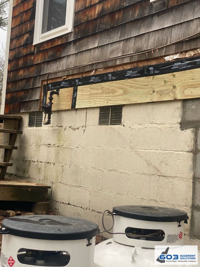 The finished sill repair