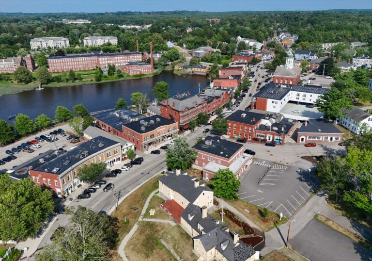 Downtown Exeter beside the Squamscott River