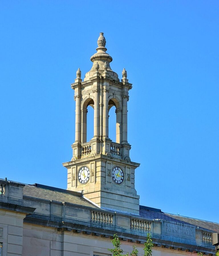 Arlington Town Hall in Arlington, Massachusetts