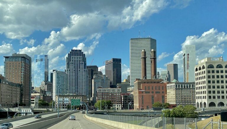 Boston skyline in Boston, Massachusetts