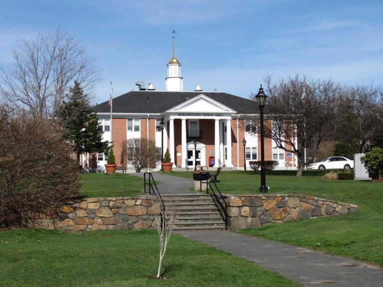 Burlington Town Hall in Burlington, Massachusetts