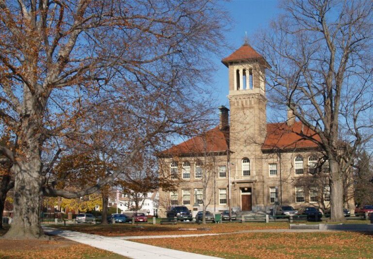 Clinton Town Hall in Clinton, Massachusetts