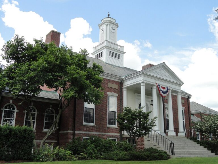 Dover Town Hall in Dover, Massachusetts