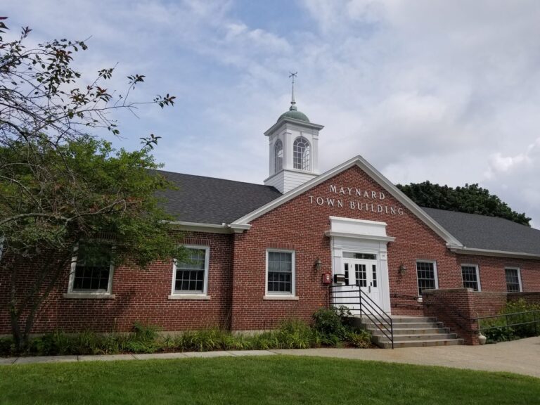 Maynard Town Hall in Maynard, Massachusetts
