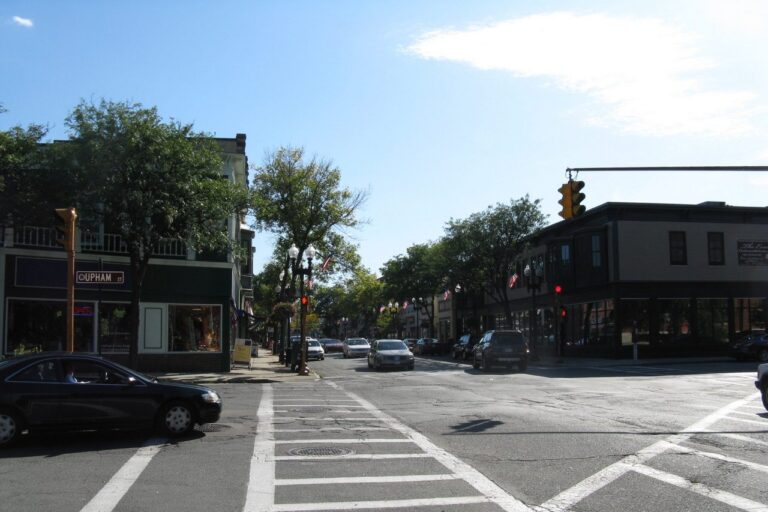 Main Street in Melrose, Massachusetts