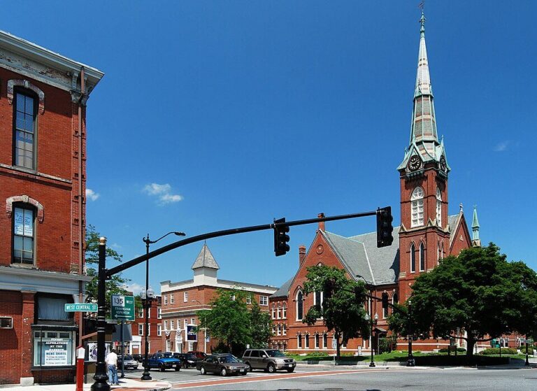 Natick historic center in Natick, Massachusetts