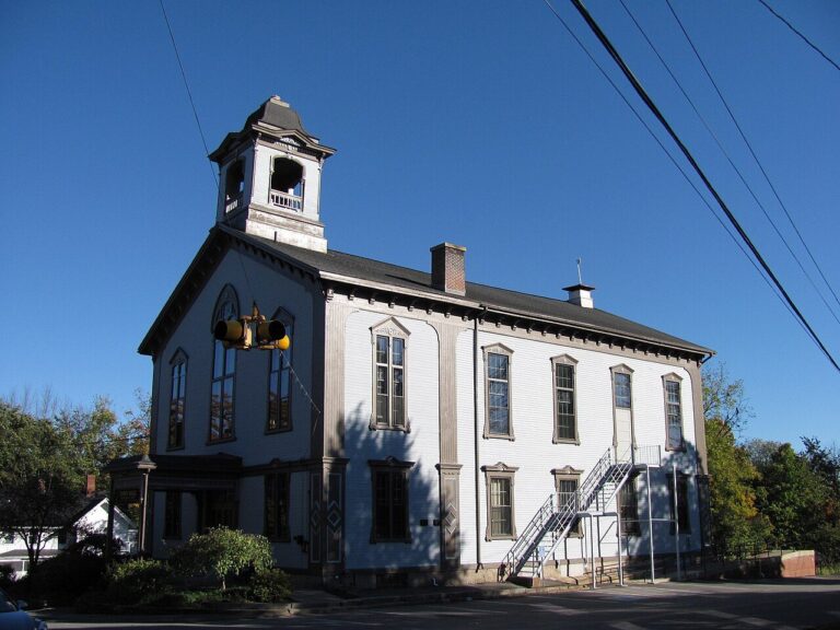 Pepperell Town Hall in Pepperell, Massachusetts