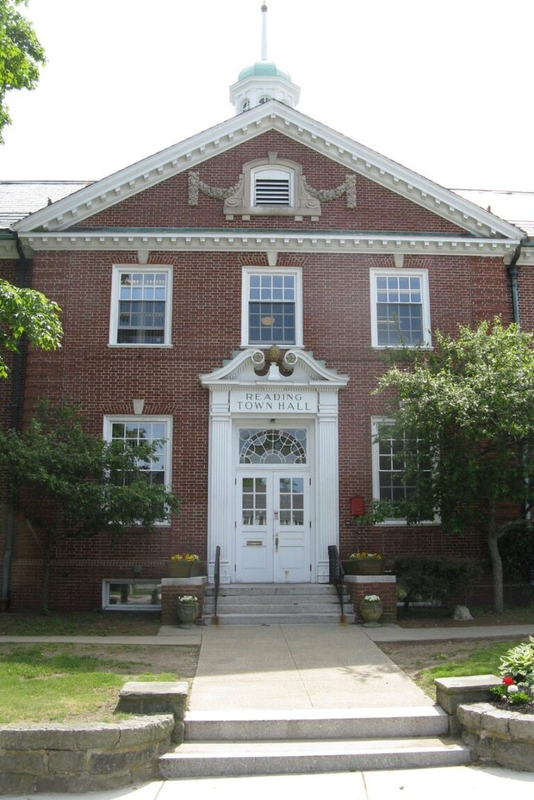 Reading Town Hall in Reading, Massachusetts