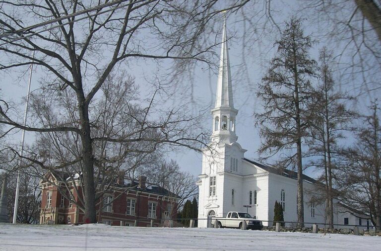 Town center in Southborough, Massachusetts