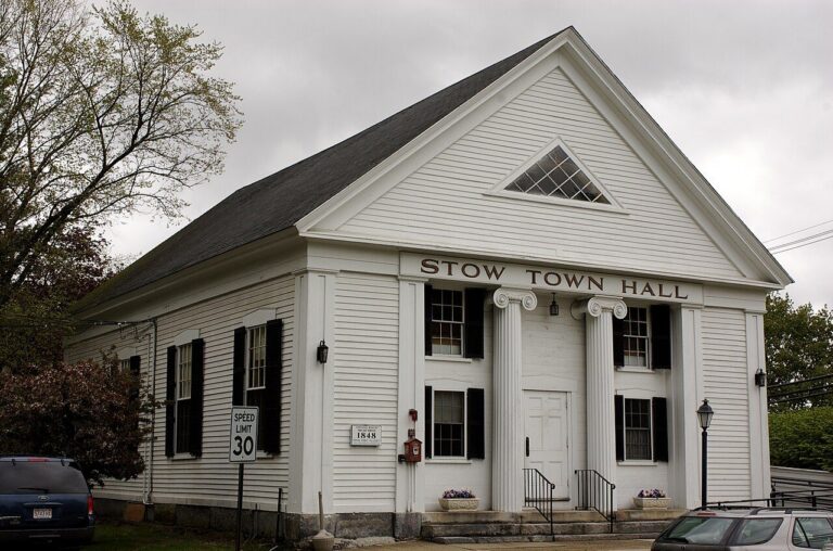 Stow Town Hall in Stow, Massachusetts