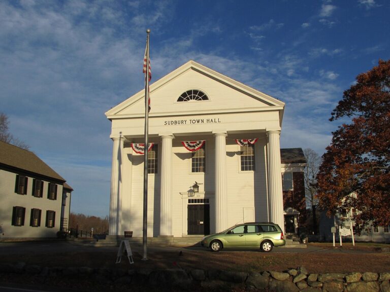 Sudbury Town Hall in Sudbury, Massachusetts