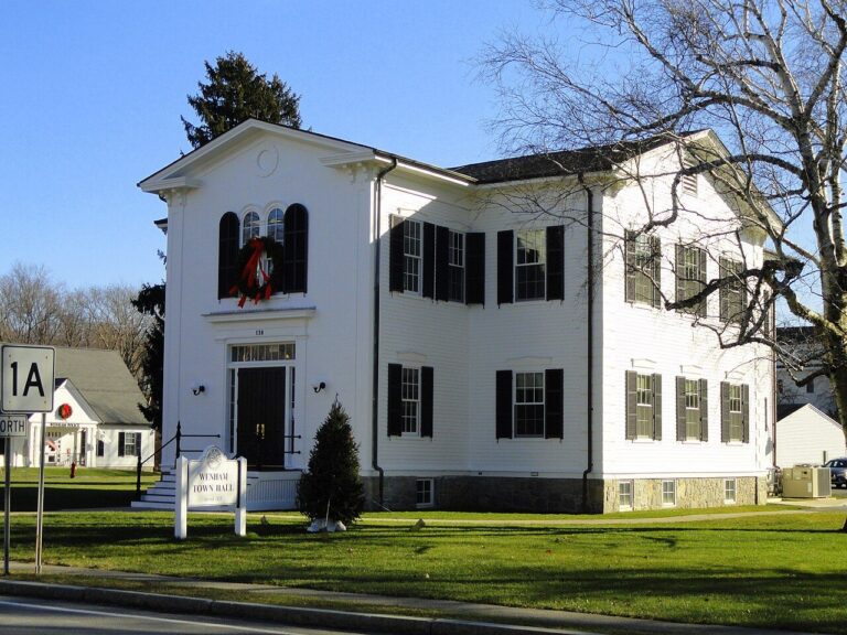 Wenham Town Hall in Wenham, Massachusetts
