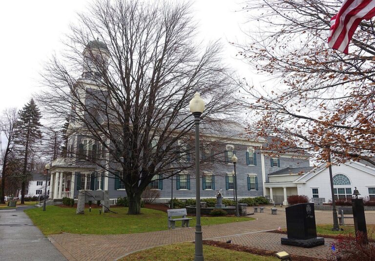 Westford Town Hall in Westford, Massachusetts